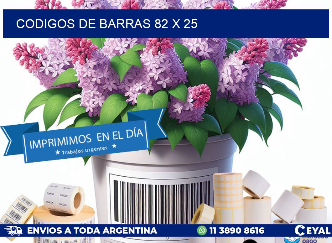 codigos de barras 82 x 25