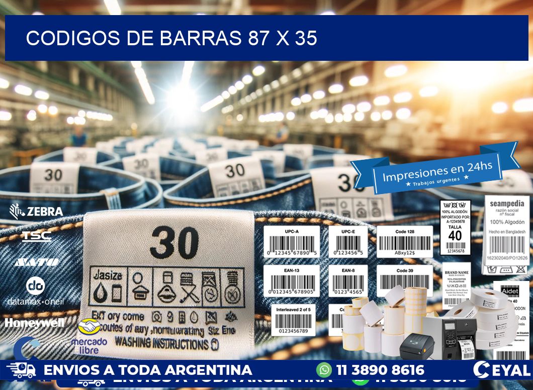 codigos de barras 87 x 35