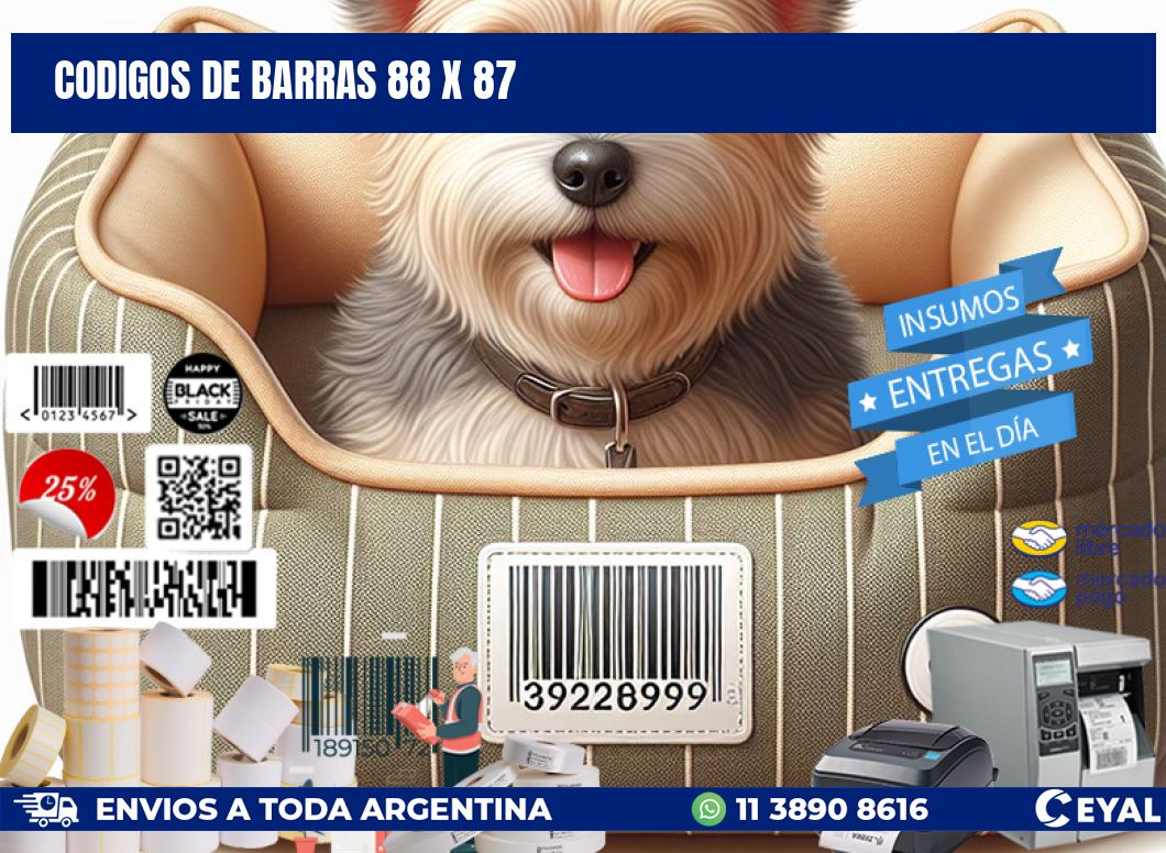 codigos de barras 88 x 87