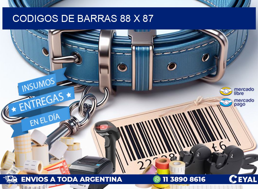 codigos de barras 88 x 87