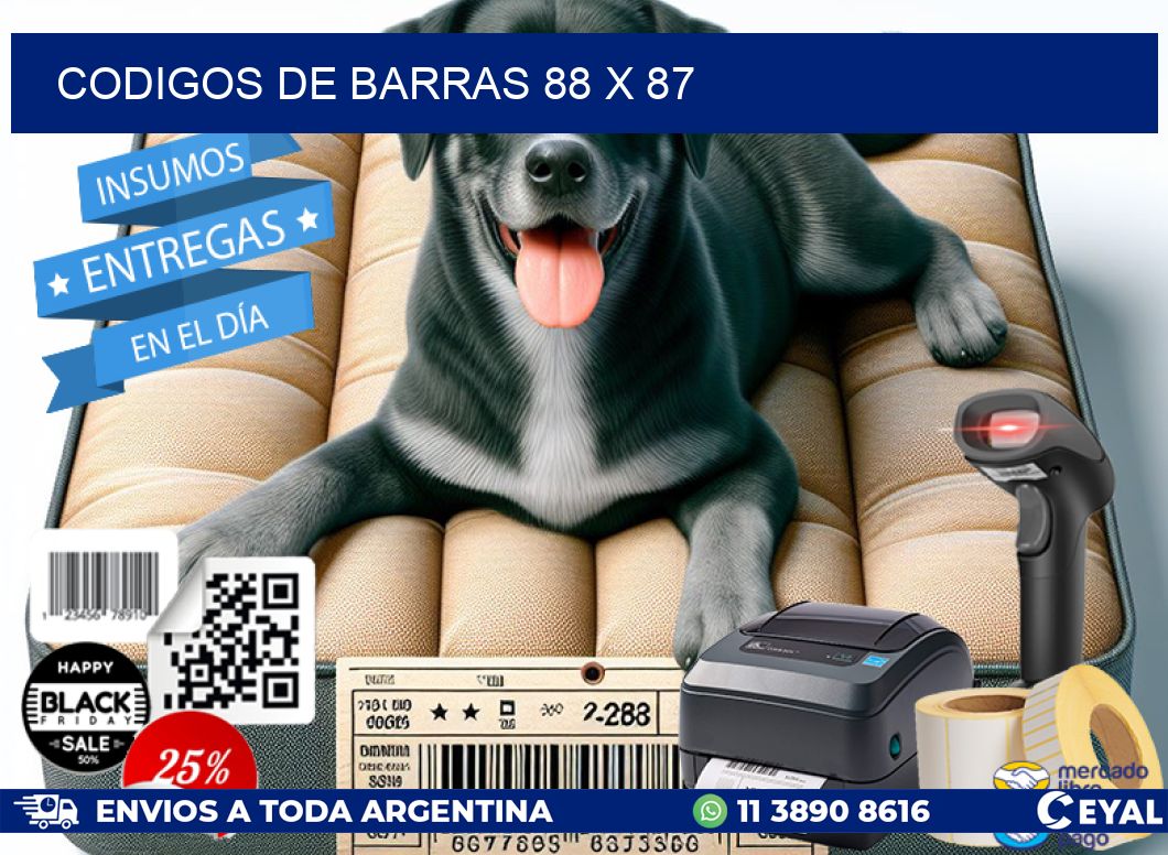 codigos de barras 88 x 87