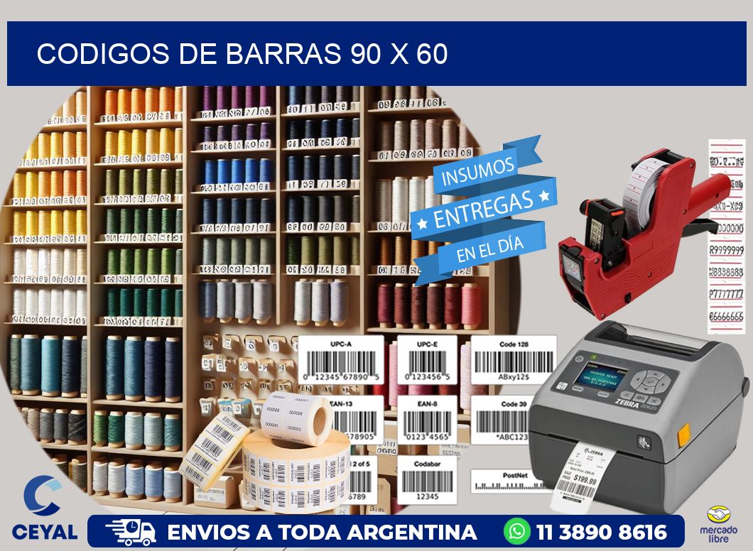 codigos de barras 90 x 60