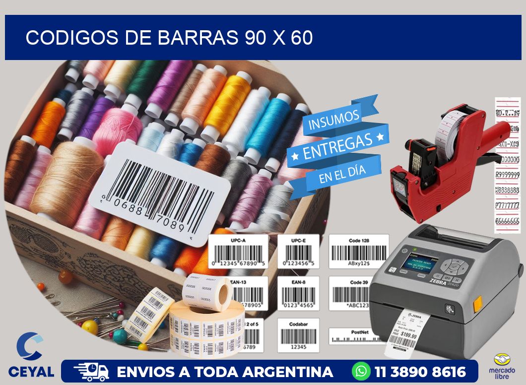 codigos de barras 90 x 60