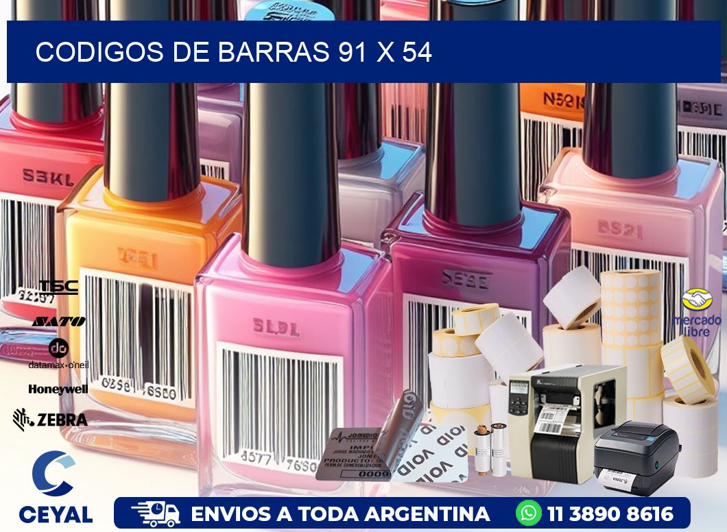 codigos de barras 91 x 54