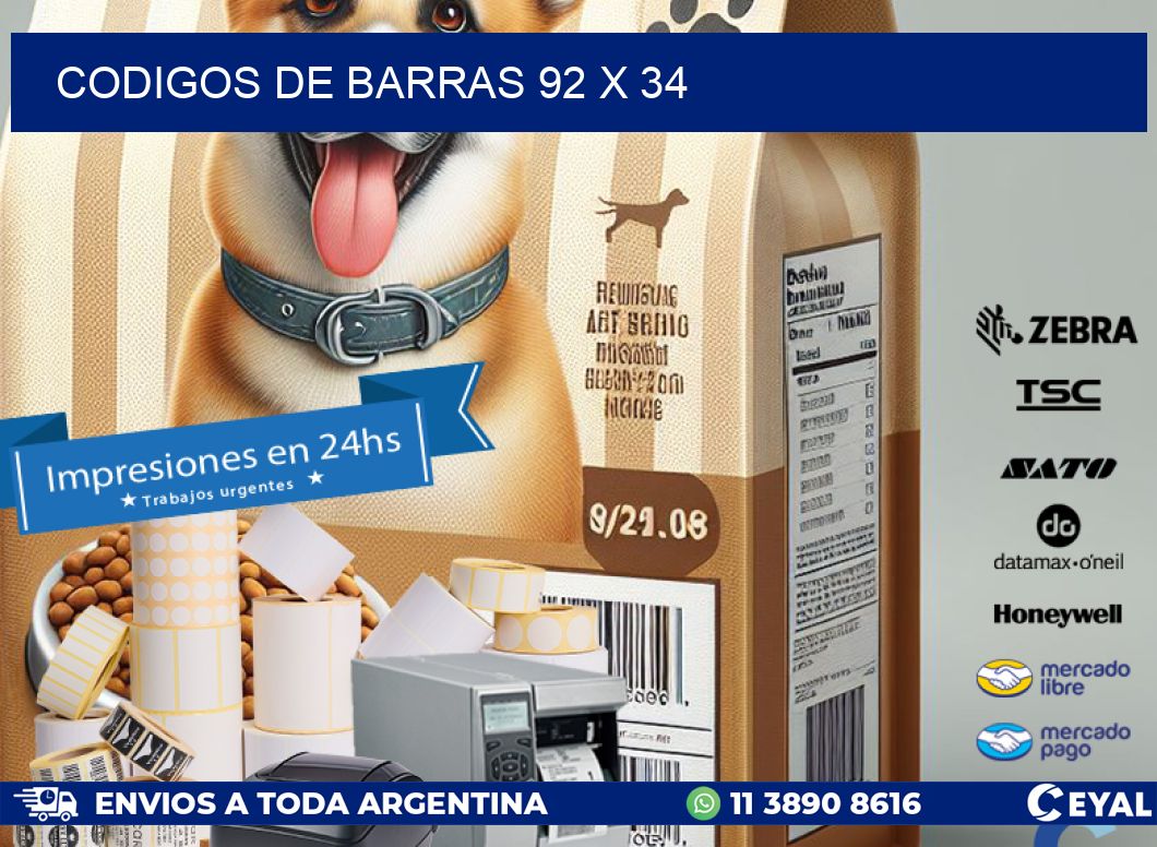codigos de barras 92 x 34