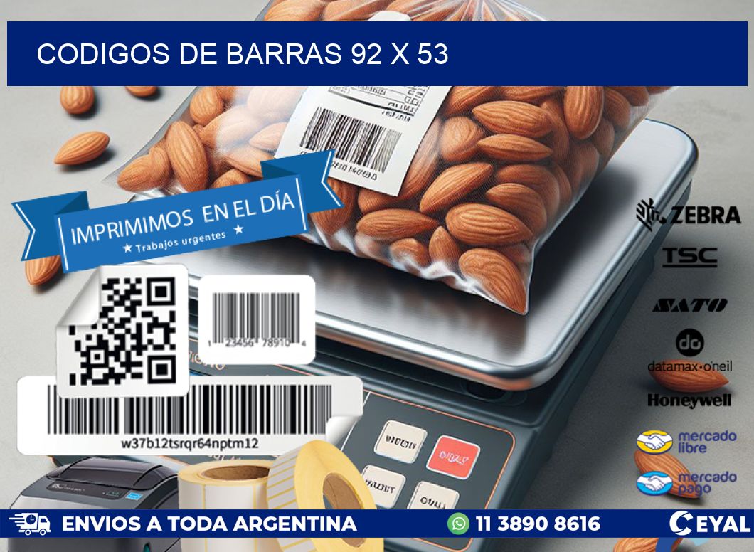 codigos de barras 92 x 53
