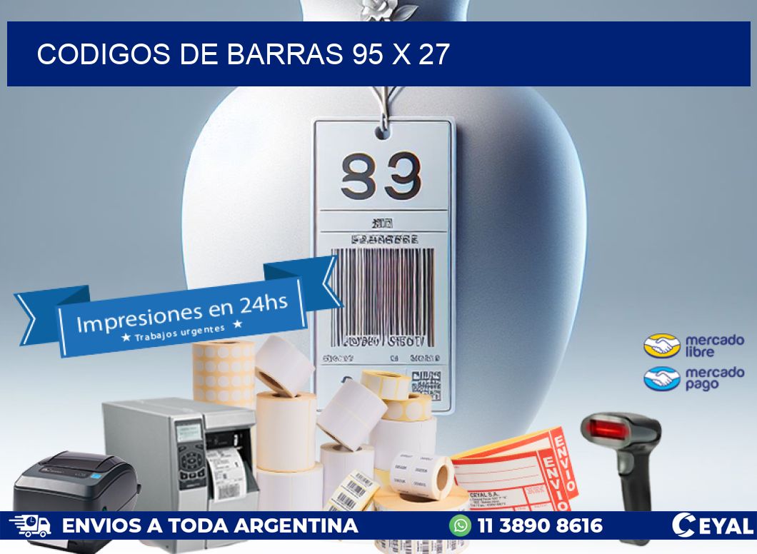 codigos de barras 95 x 27