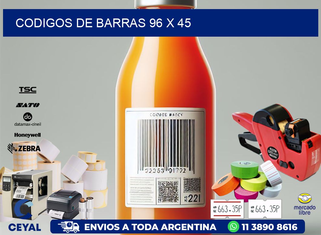 codigos de barras 96 x 45