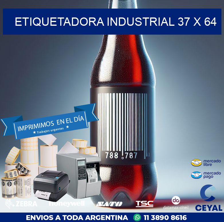 etiquetadora industrial 37 x 64