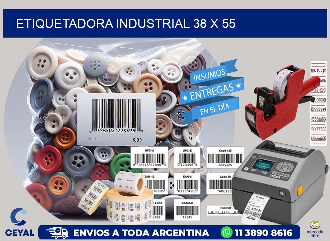 etiquetadora industrial 38 x 55
