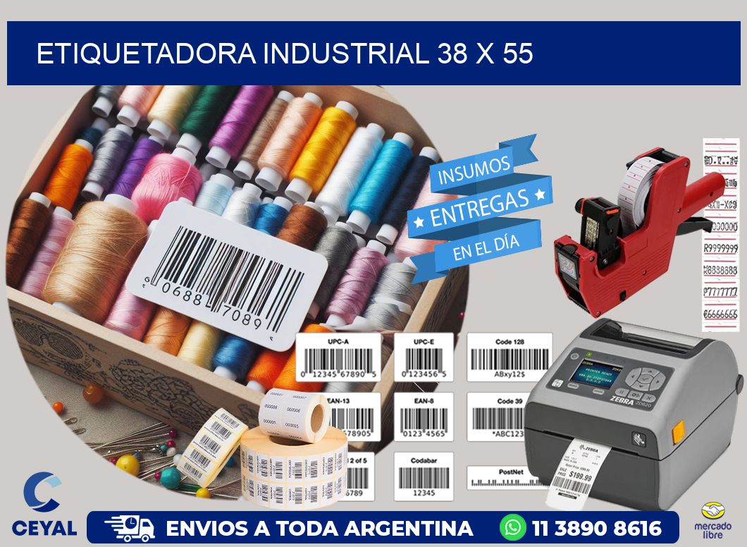etiquetadora industrial 38 x 55