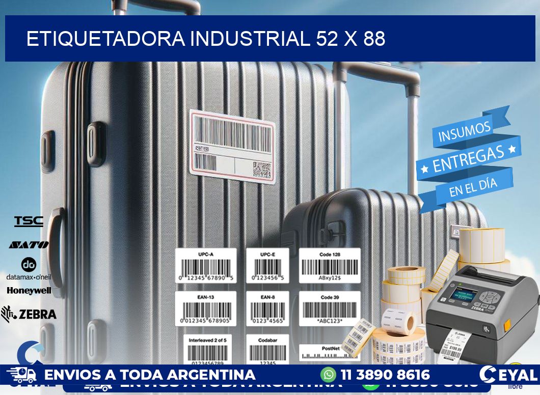 etiquetadora industrial 52 x 88