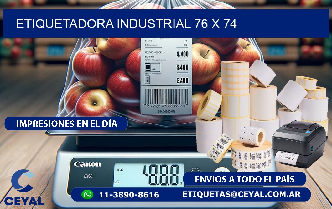 etiquetadora industrial 76 x 74