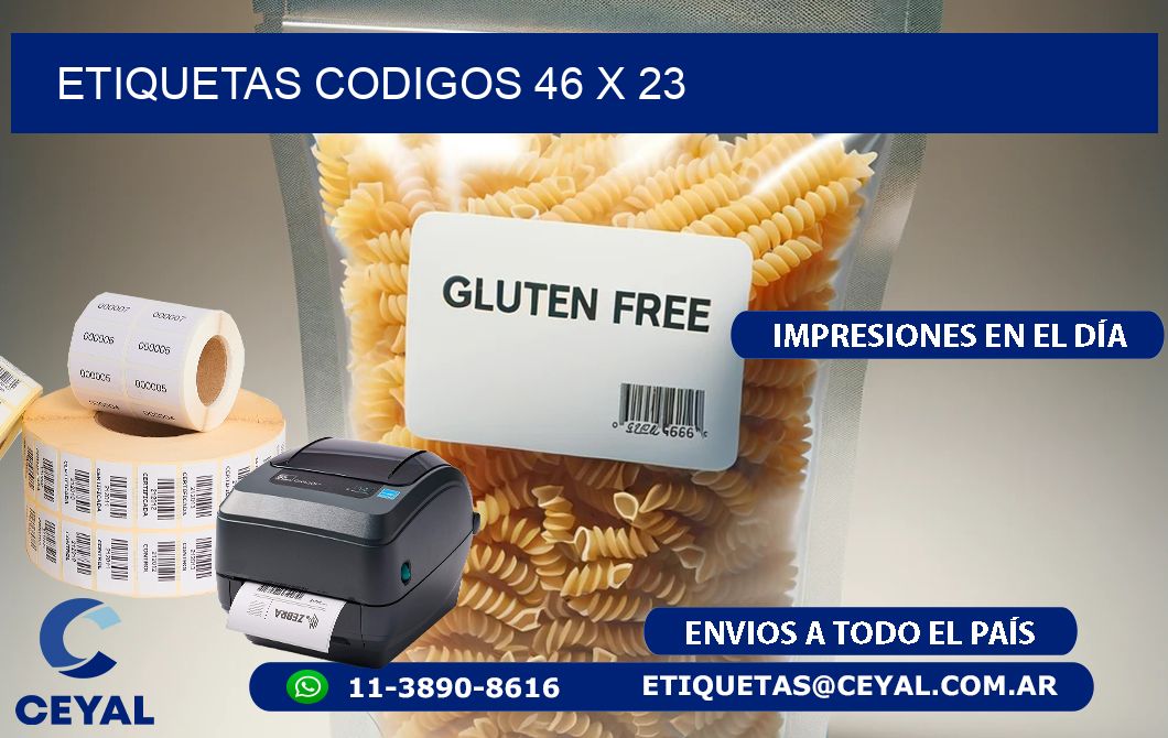 etiquetas codigos 46 x 23