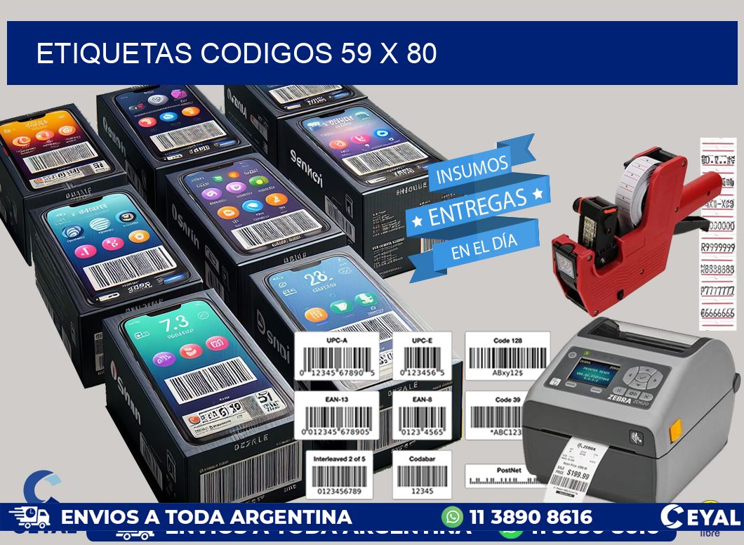 etiquetas codigos 59 x 80