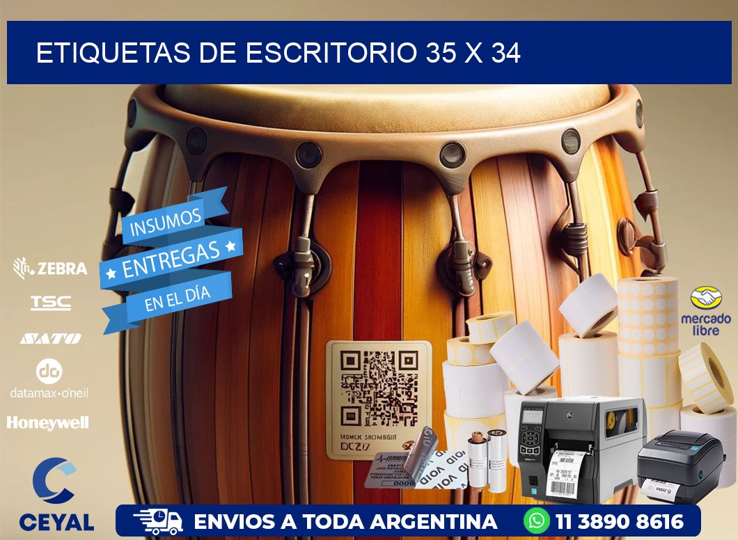 etiquetas de escritorio 35 x 34