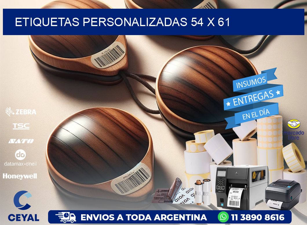 etiquetas personalizadas 54 x 61