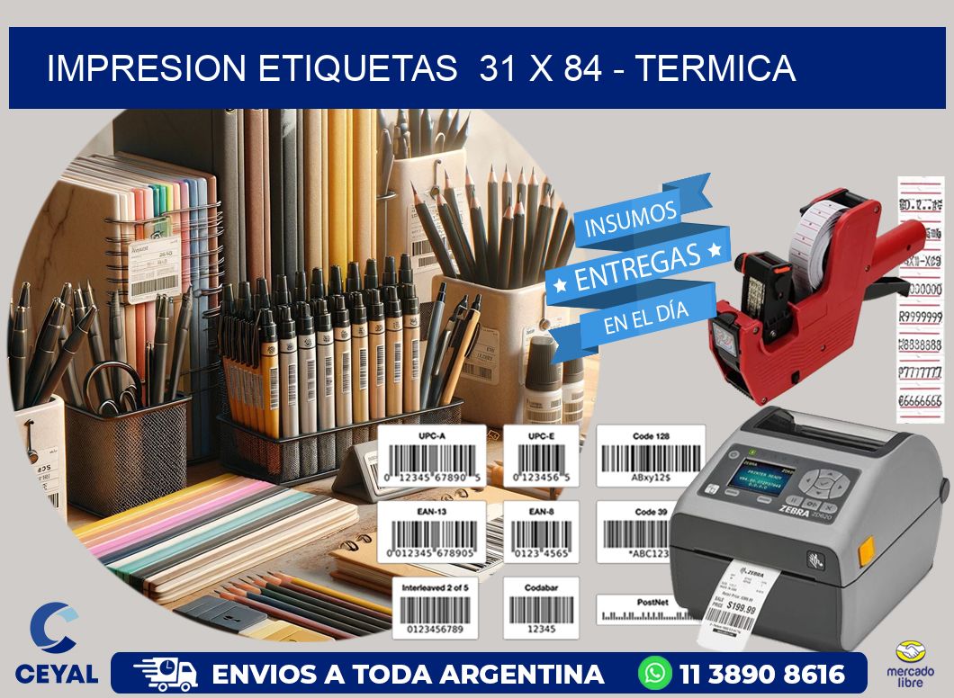 impresion etiquetas  31 x 84 – termica