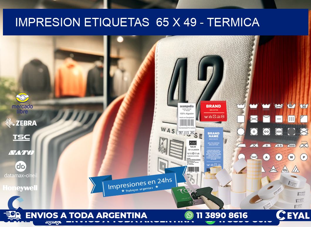 impresion etiquetas 65 x 49 - termica