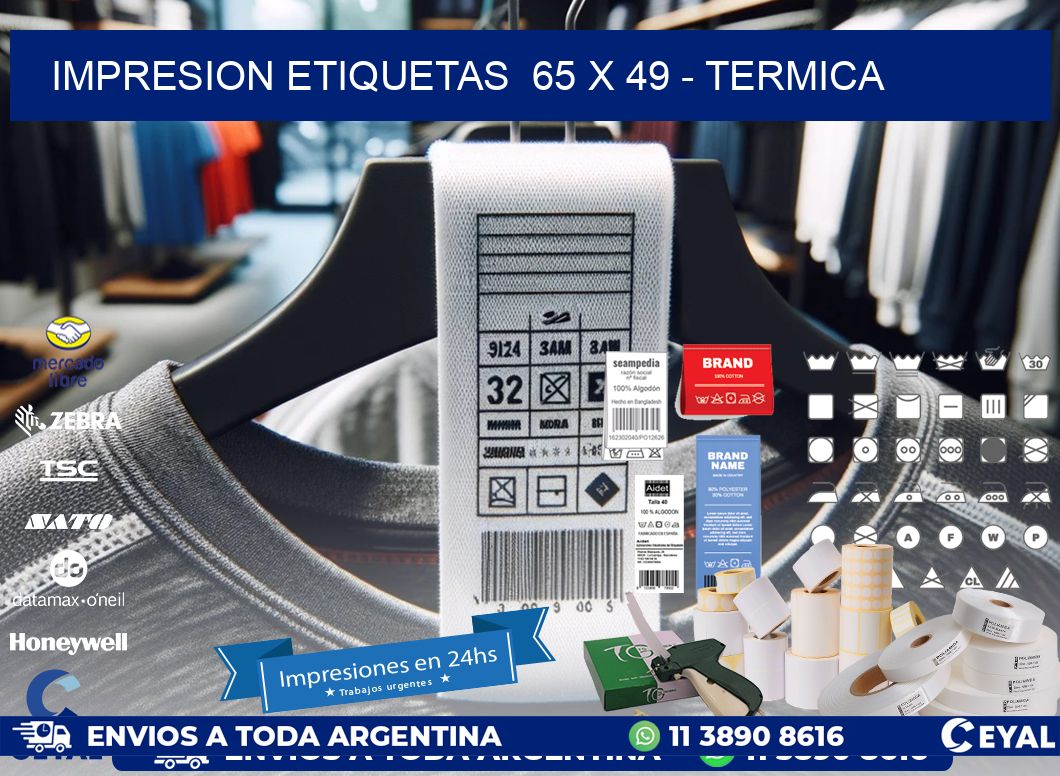 impresion etiquetas 65 x 49 - termica