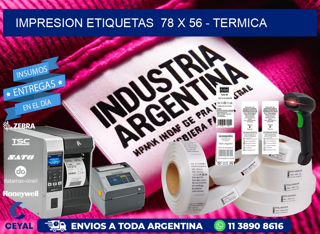impresion etiquetas  78 x 56 – termica