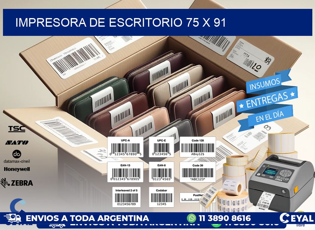 impresora de escritorio 75 x 91