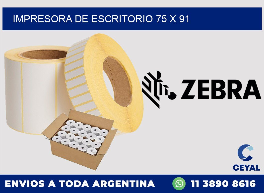 impresora de escritorio 75 x 91