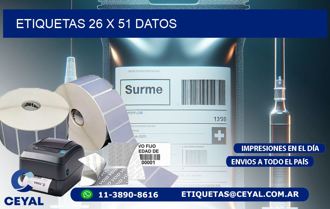 ETIQUETAS 26 x 51 DATOS