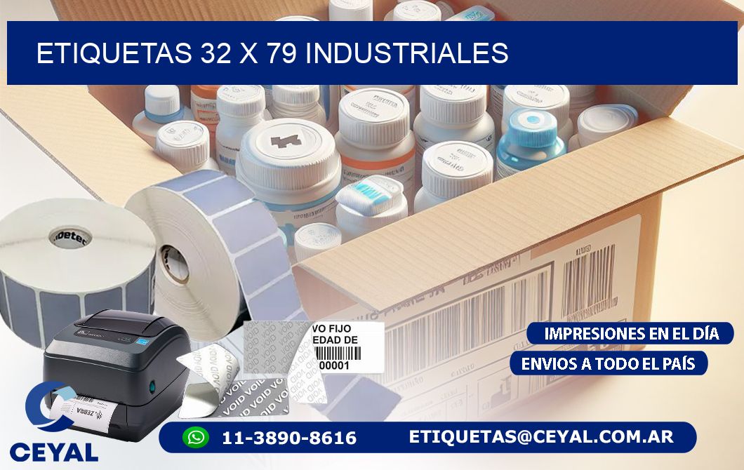 ETIQUETAS 32 x 79 INDUSTRIALES