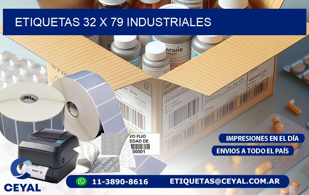 ETIQUETAS 32 x 79 INDUSTRIALES