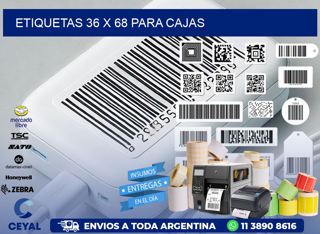 ETIQUETAS 36 x 68 PARA CAJAS