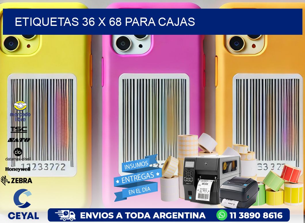 ETIQUETAS 36 x 68 PARA CAJAS