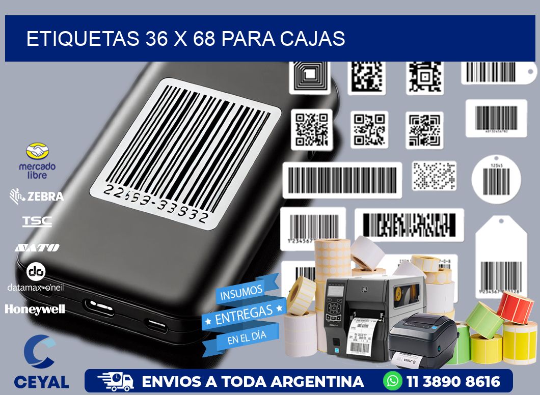ETIQUETAS 36 x 68 PARA CAJAS