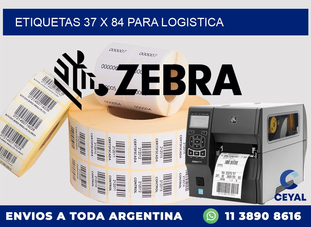 ETIQUETAS 37 x 84 PARA LOGISTICA