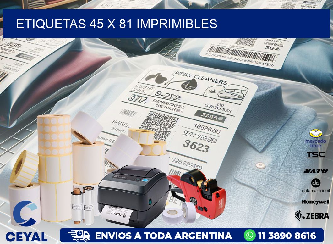 ETIQUETAS 45 x 81 IMPRIMIBLES