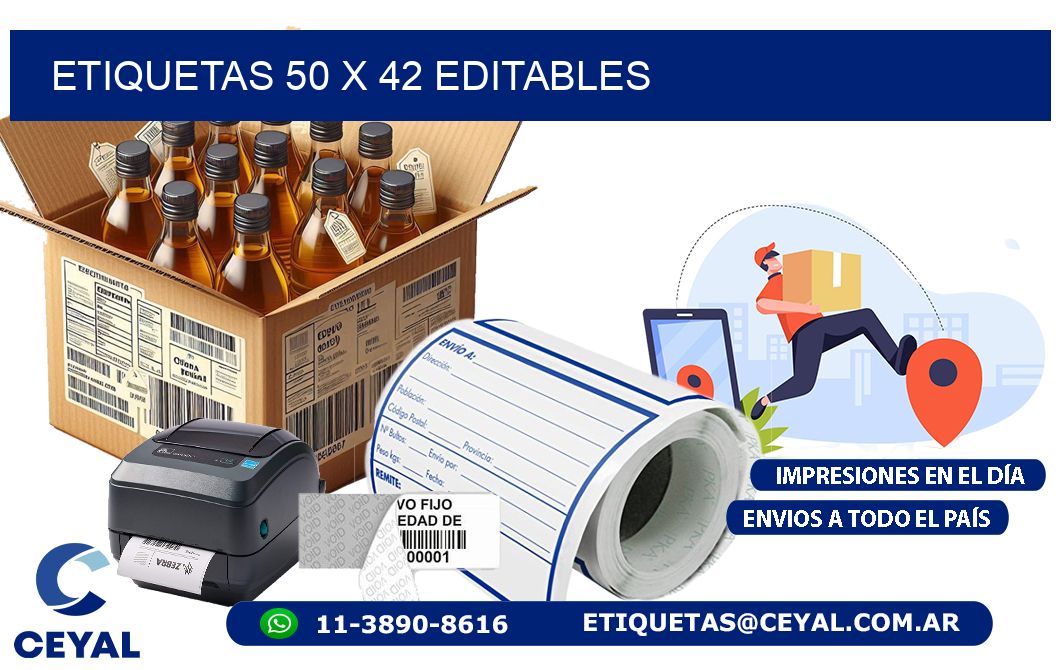 ETIQUETAS 50 x 42 EDITABLES