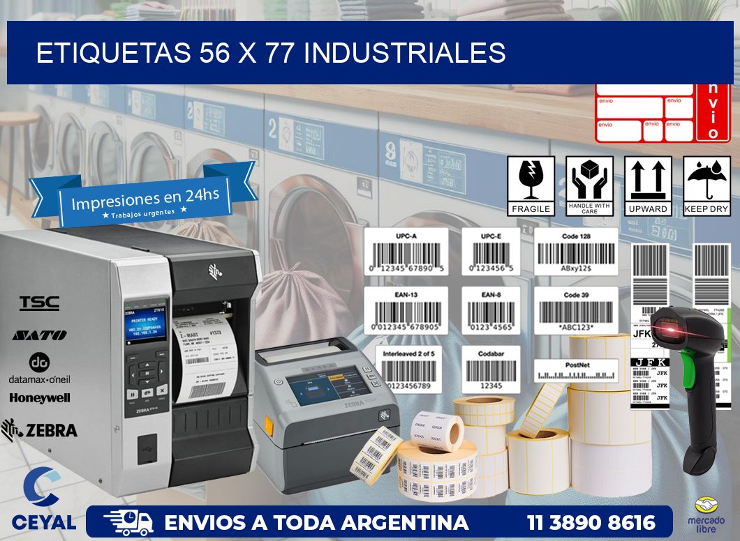 ETIQUETAS 56 x 77 INDUSTRIALES