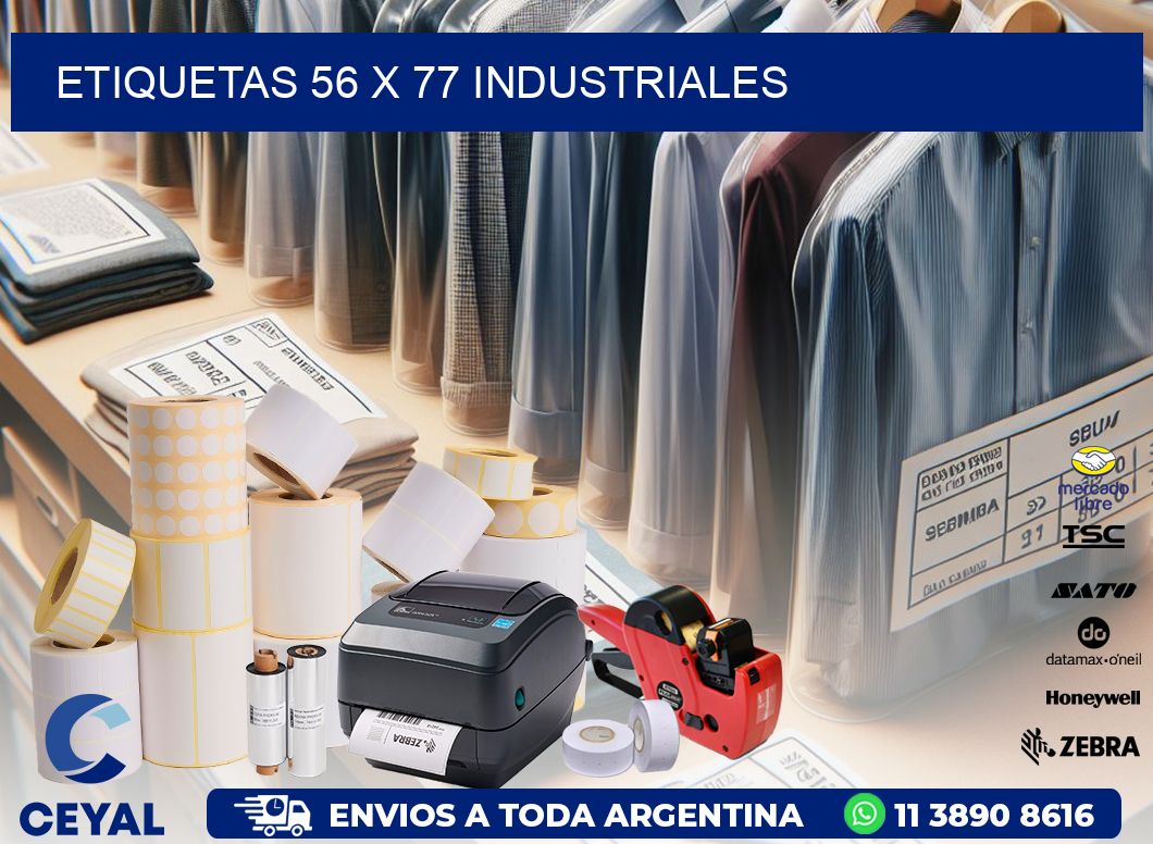 ETIQUETAS 56 x 77 INDUSTRIALES