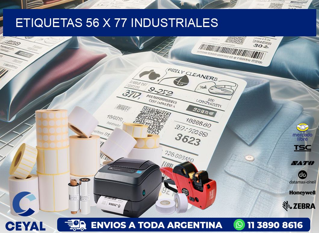 ETIQUETAS 56 x 77 INDUSTRIALES