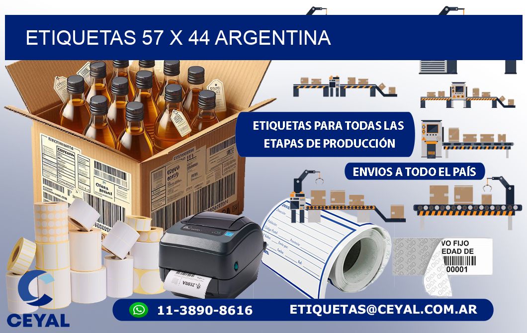 ETIQUETAS 57 x 44 ARGENTINA