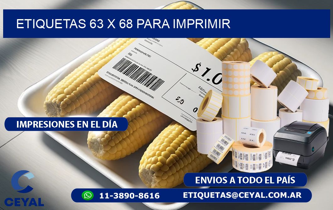 ETIQUETAS 63 x 68 PARA IMPRIMIR