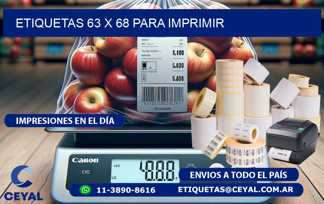 ETIQUETAS 63 x 68 PARA IMPRIMIR