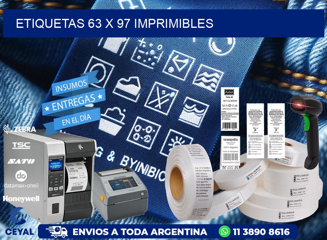 ETIQUETAS 63 x 97 IMPRIMIBLES