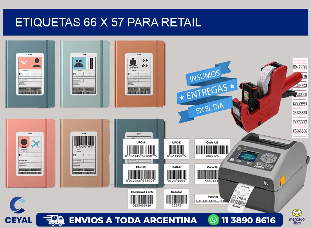 ETIQUETAS 66 x 57 PARA RETAIL