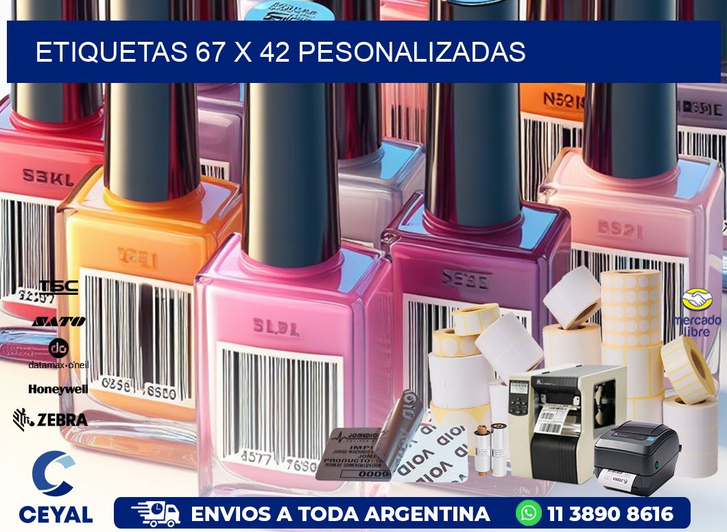 ETIQUETAS 67 x 42 PESONALIZADAS
