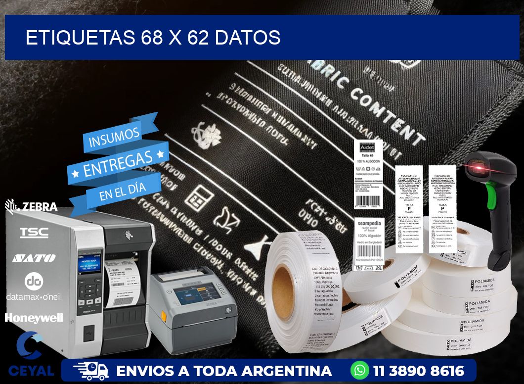 ETIQUETAS 68 x 62 DATOS