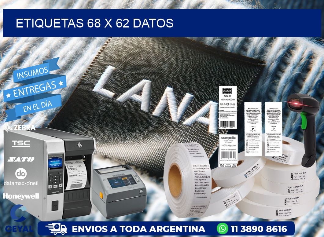 ETIQUETAS 68 x 62 DATOS