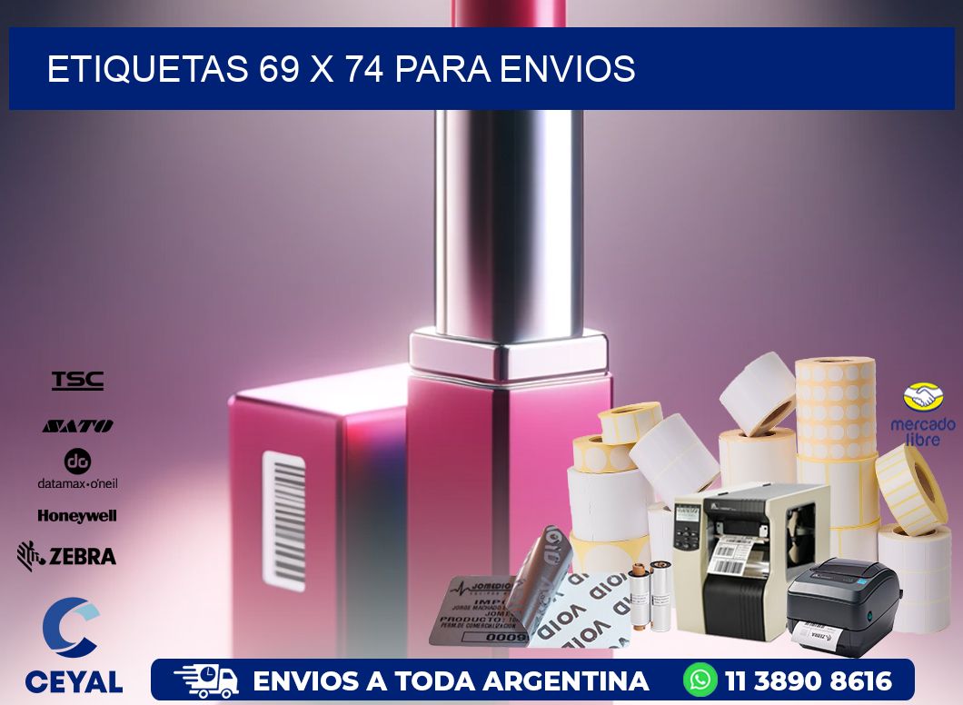 ETIQUETAS 69 x 74 PARA ENVIOS
