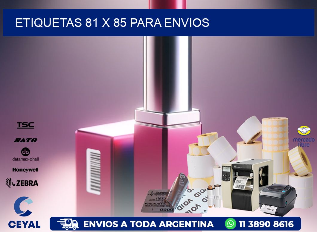 ETIQUETAS 81 x 85 PARA ENVIOS