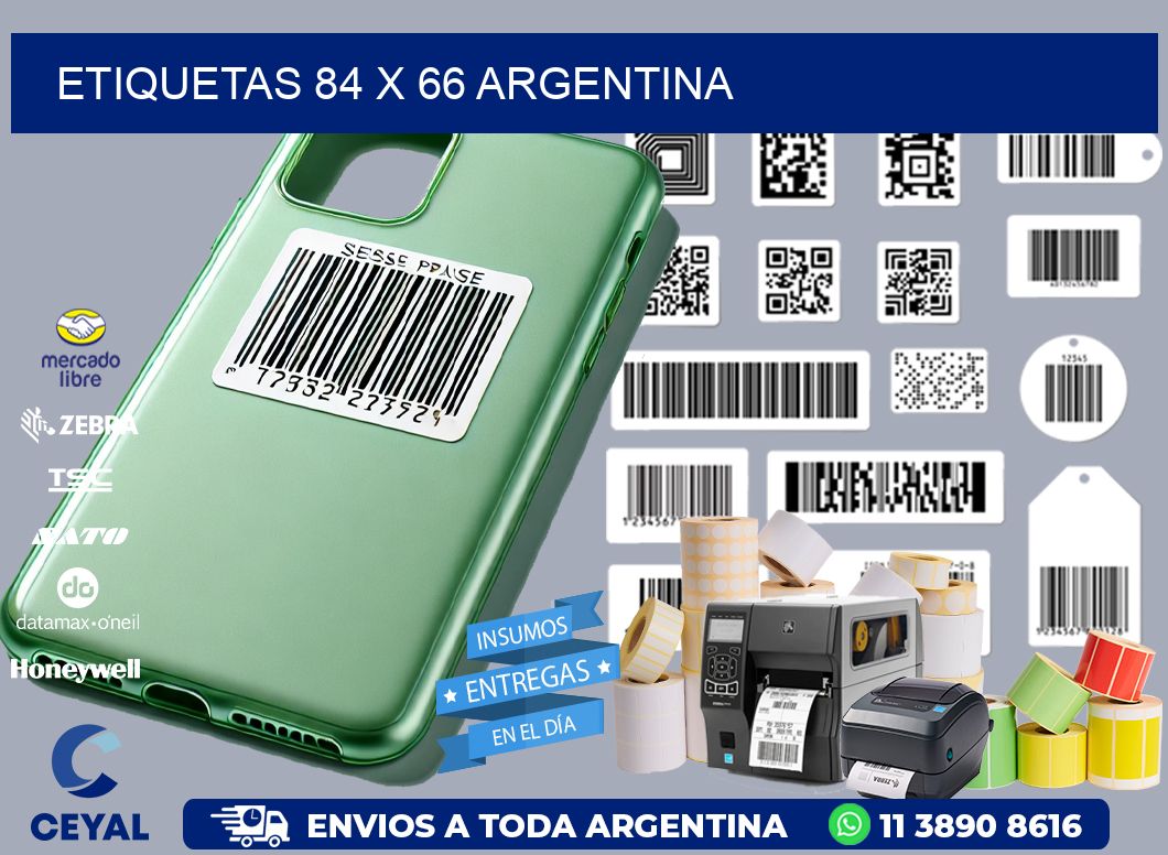 ETIQUETAS 84 x 66 ARGENTINA